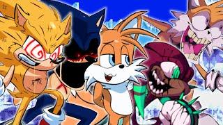 You Can't Run - Super Sonic VS EXEs But Everyone Sings HD GHOSTLAB REMIX/Dialogue & 240FPS