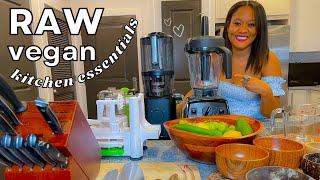 RAW VEGAN KITCHEN ESSENTIALS ▹ EVERYTHING YOU WILL NEED 