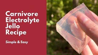 Carnivore Diet Electrolyte Jello Recipe