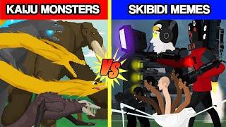 Kaiju Monsters vs Skibidi Memes | Kaiju Animation