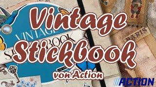 Vintage Stickerbook || Action || Embellishment || Craft with me