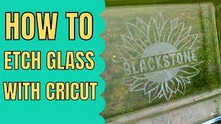 How to perfectly etch glass with Cricut and armour etch cream