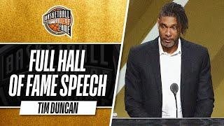 Tim Duncan | Hall of Fame Enshrinement Speech