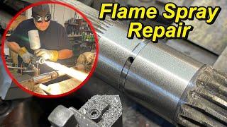 Massy Ferguson Tractor Spindle Flame Spray Repair