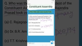 Constituent Assembly| UPSC 2024 Polity #modernhistory #civilserviceexam #indiancivilservice #lbasna