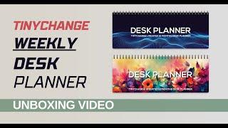 TinyChange Weekly Desk Planner - Horizontal Format