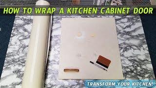 Wrap your Kitchen Cabinet Doors - Quick POV How to Tutorial