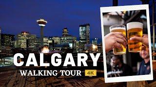 Calgary Walking Tour | Summer 2021 | Downtown Calgary 4K | Places to see in Calgary