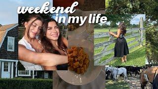 weekend vlog: night in the hamptons, horse show, family time, Monday reset