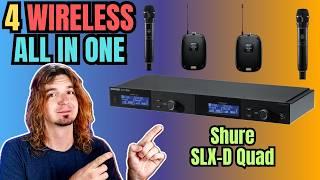 4 PRO-LEVEL WIRELESS in 1U of Rack Space - Shure SLXD Quad Receiver