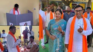 Polls 2023 : K Sudhakar & His Family Members Casting Their Vote At Chikkaballapur | YOYO TV Kannada