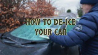 How to de-ice your car!  My go-to quick and easy method!!