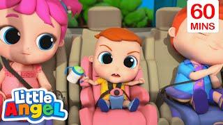 Are We There Yet? | Long Car Rides with Little Angel | Moonbug Kids - Fun Stories and Colors