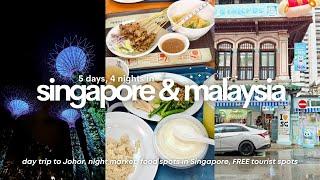 travel vlog 2025  Singapore and Malaysia (tourist spots, night market, best restaurants)