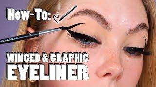 HOW-TO: WINGED & GRAPHIC EYELINER - Gel VS Liquid Liner | Makeup Tips & Tricks