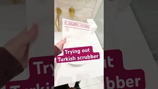 Turkish scrubber?? #layzskincare #skincare #kelebek #turkish #exfoliating #deadskin #beauty #shower