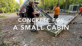 How to pour concrete for a small shed/cabin