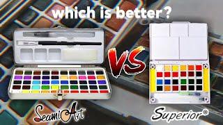 Which is Better? SeamiArt VS Superior Watercolors | Philippines