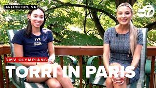 Swimmer Torri Huske returns to Arlington from her summer in Paris