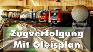 Modelleisenbahn H0 Anlagenrundfahrt mit Gleisplan