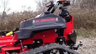 RC Mowers TK-52XP Tracked Slope Mower on Steep Hillside