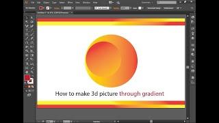 3d logo make with help of gradient adobe illustrator