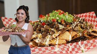 Easy CARNE ASADA NACHOS my kids love!