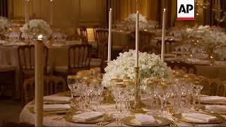 Tables Set For White House State Dinner