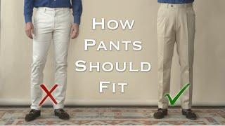 How Pants Should Fit -- 4 Point Fit Guide