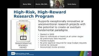 Audio Described: FY2024 NIH Director’s Transformative Research Award Q&A Webinar