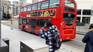 (UNREFURBISHED) Abellio London 9525 SN12AAX Route 207 at White City Bus Station - 09/12/2024