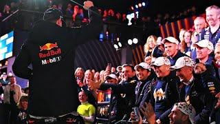 Max Verstappen dancing to DU DU DU Max Verstappen song in celebration for 4th World Championship