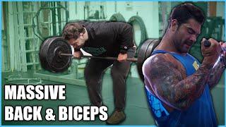 PULL DAY - Full back and bicep bodybuilding pull workout