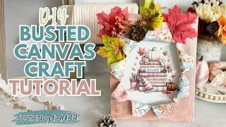 Busted Canvas Craft Tutorial | Must-try trending Dollar Tree exploding canvas idea!