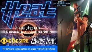 H.E.A.T - Live in Paris - Petit bain - 04-12-2018 - My 10 years old daughter on stage with Erik