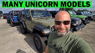 So Many Unicorn Jeep Models On One Lot!