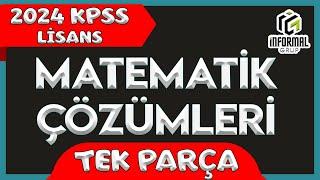 2024 KPSS Lisans Matematik Çözümleri | Tüm Sorular ve Detaylı Anlatım