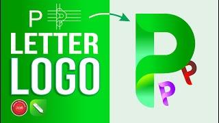 Logo Design in CorelDraw How to Make Letter P Logo - Graphic Design Tutorial for Experts & Beginners