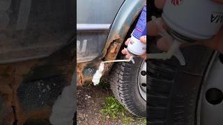 Fixing Rust the Quick Way: Foam, Filler, Done! 