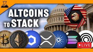 Buy These Altcoins | Bitcoin Strategic Reserve | BTC ETH Link XRP ADA SOL ONDO DAG