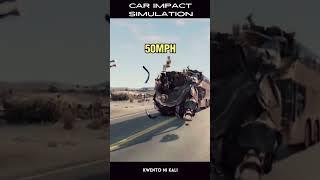 Think before you speed. Car impact simulation.