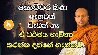 කොච්චර බණ ඇහුවත් වැඩක් නෑ ඒ ධර්මය භාවිතා කරන්න දන්නේ නැත්නම්.|Ven Hasalaka Seelawimala thero