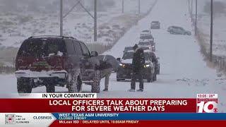 Panhandle police officers talk about preparing for severe weather days