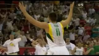 Linas Kleiza game winner vs Argentina 2008 Beijing Olympics