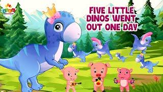 Five Little Dinos Went Out One Day I Kids Carnival Nursery Rhymes And Kids Songs