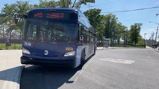 MTA B49 bus #7636 full ride from Manhattan Beach to Shore Pkwy & E 14 St.