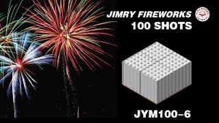 JYM100-6 100SHOTS COMPOUND FIREWORKS BROCADE TAIL PURPLE DAHLIAS STROBE