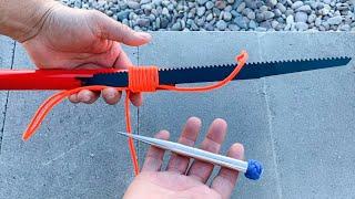 How to tie off a blade.