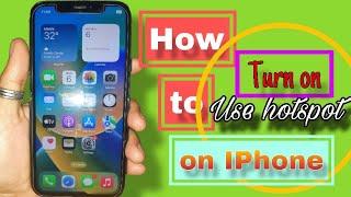 Personal hotspot on IPhone how to use | how to turn on