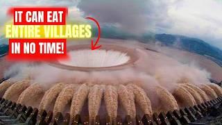 Opening Spillway of the World's Most Dangerous Dams (Tons of Boulders Down the Gates)